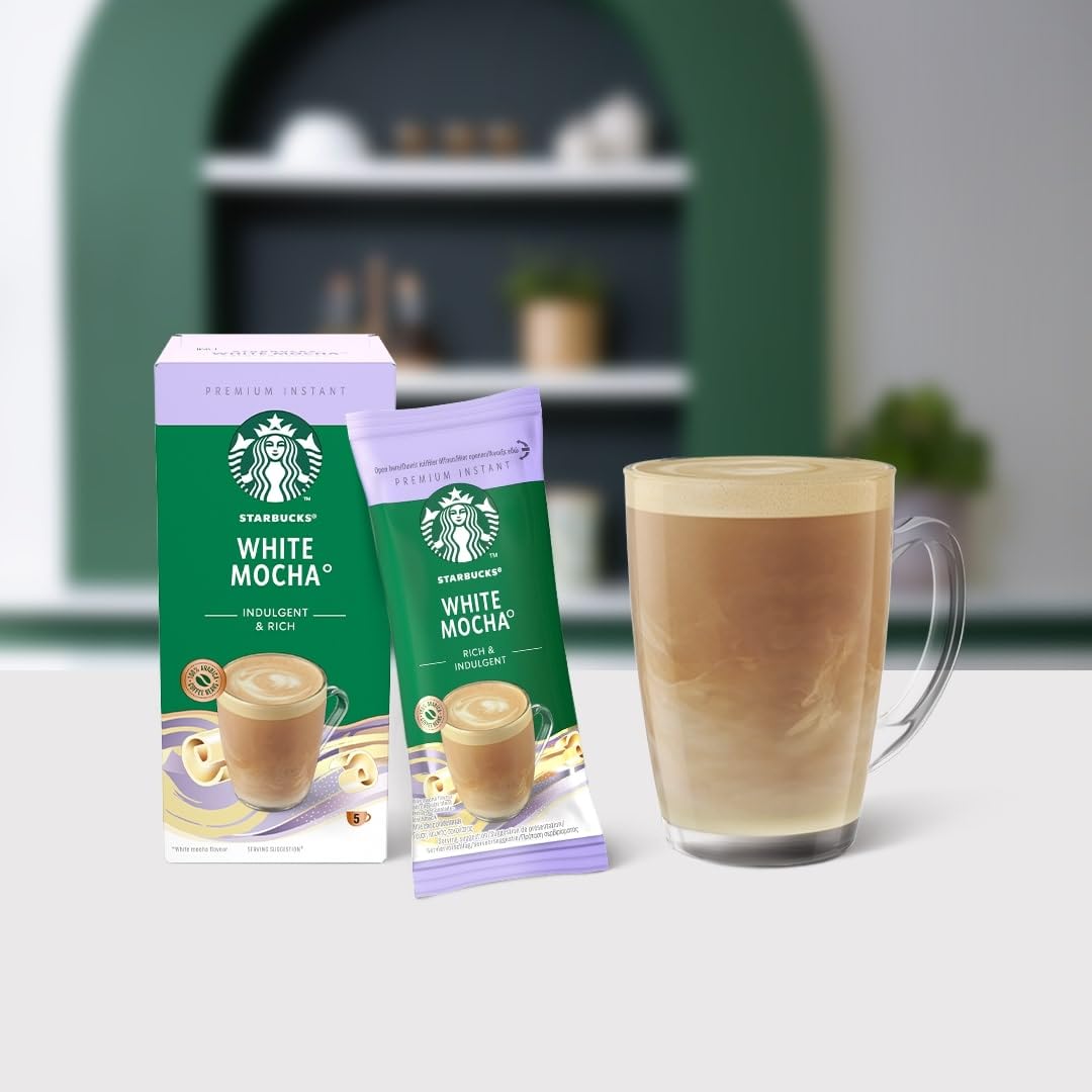 STARBUCKS White Mocha Spécialités Instantanées Gourmandes 12 x 5 (60 Sachets)