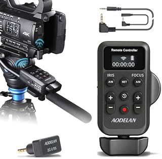 Wireless Camcorder LANC Remote Control for Sony and Canon with 2.5mm Jack or Remote Jack, Video Zoom, Focus, IRIS and Recording Wireless Remote Controller for Canon Vixia HF G40, G50, G70, G60, XA11