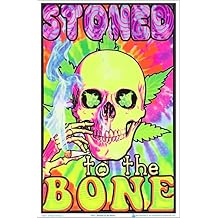 Scorpio Posters Stoned to The Bone - Flocked - Blacklight Poster - 23" x 35"