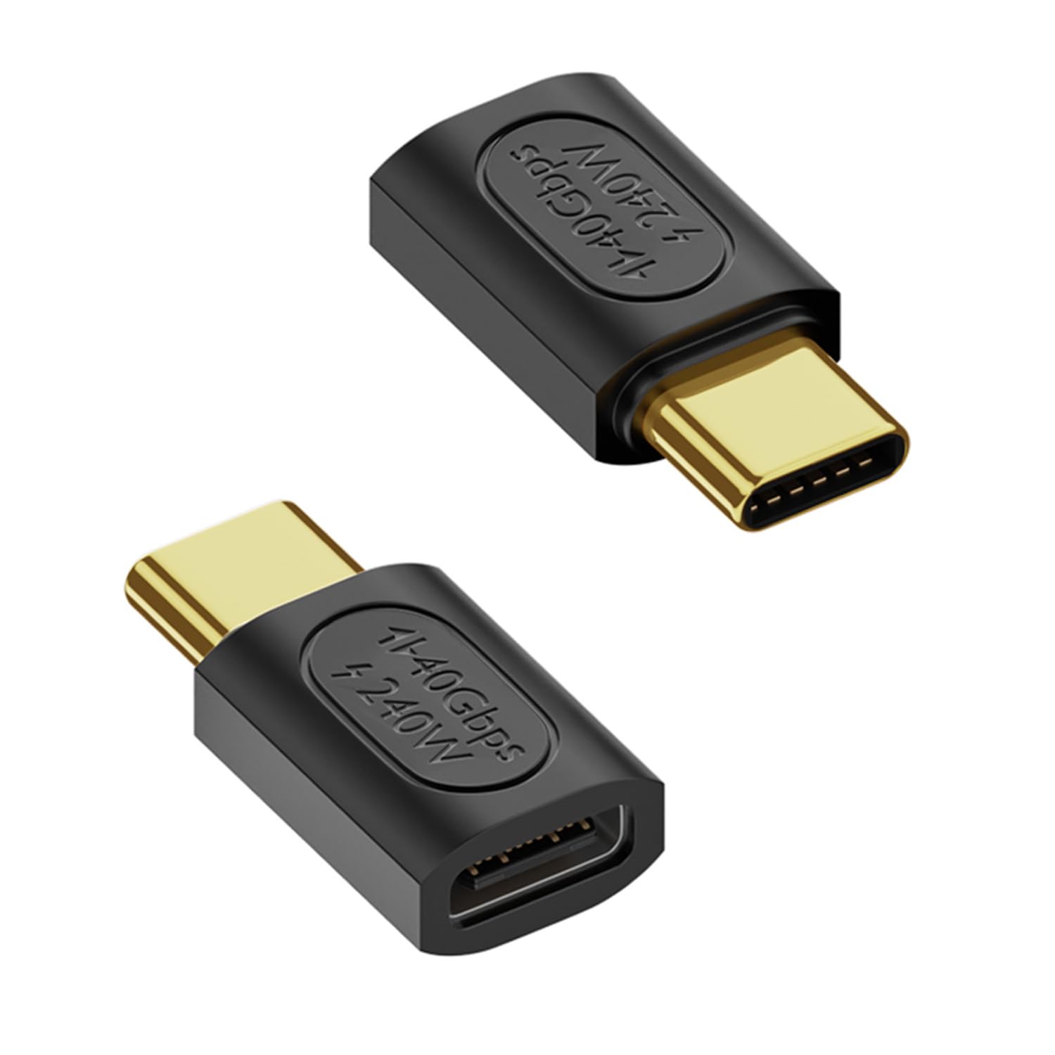 Adattatore USB C Maschio A Maschio 4.0 - 40Gbps, 100W Ricarica, Supporto 8K, 2 Pezzi - Foto 3