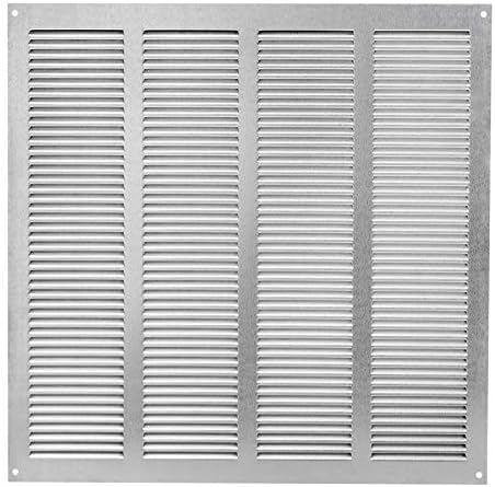 400x400mm / 16x16" inch Galvanised Metal Air Vent Grille Cover with Insect Mesh - Ventilation Cover