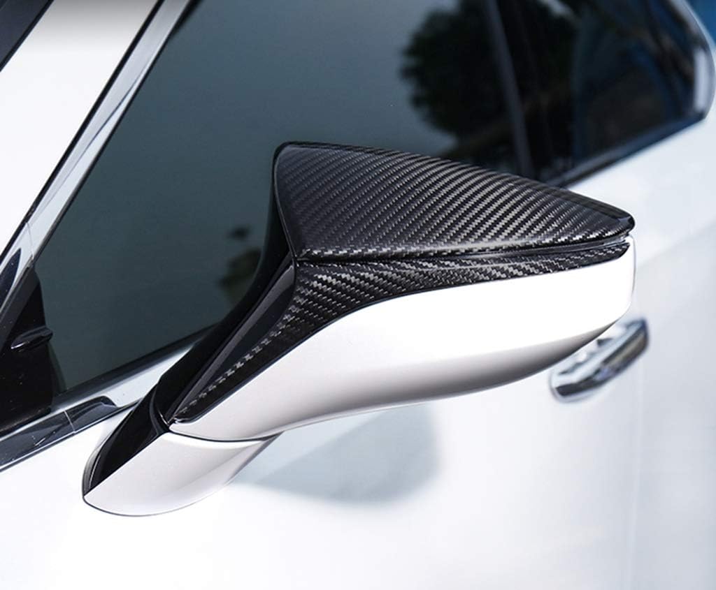 New Carbon Fiber Mirror Cover Sticker 4PCS Compatible with Lexus LC LC500 LC500h 2016-2019