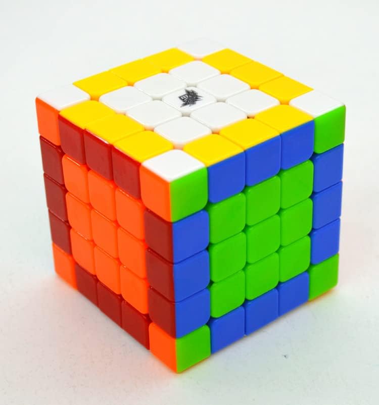 Speed Cube 5x5x5 Stickerless Puzzle Cube 5x5 with Cube Tutorial Brain Toy for Kids and Adult