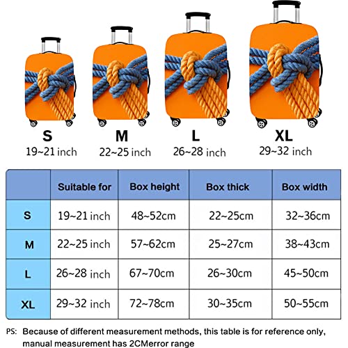 Miniatura 2 de Dotbuy Elástico Cubierta De Equipaje Con Cremallera Funda De Maleta Cabe 26-28 Pulgadas, Equipaje De Viaje Protectora, Resistente Al Agua Print Trolley Case Funda Protectora Soga, L