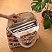 Imagen de Kaiyzo Bolsa Tela con Bolsillo Interior Tote Bag Personalizada Duffle Bag Mujer con Cremallera Bolsa de Compra Estampada Regalo para Amantes de los Gatos