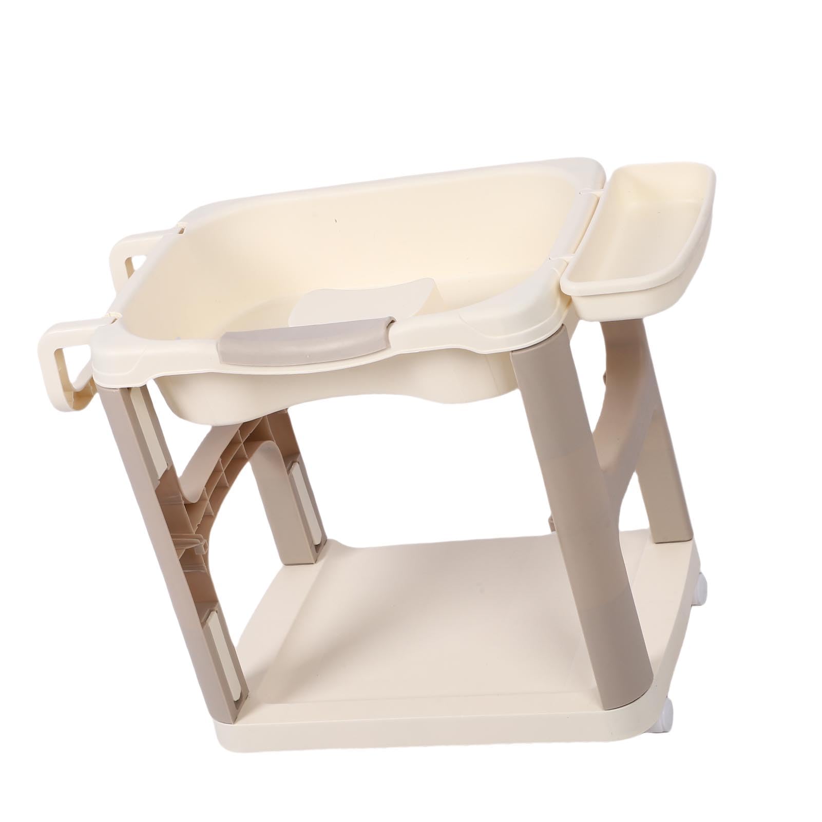 FTVOGUE Ergonomiczna Umywalka do Mycia Włosów Wielokrotnego Użytku z Uniwersalnymi Kółkami, Wygodna Umywalka na Szampon do Użytku Domowego, Zawiera 4 Kółka i 11 Akcesoriów (BROWN)