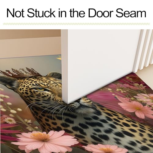 Tapis entree realisme naturel et finitions or rose durables