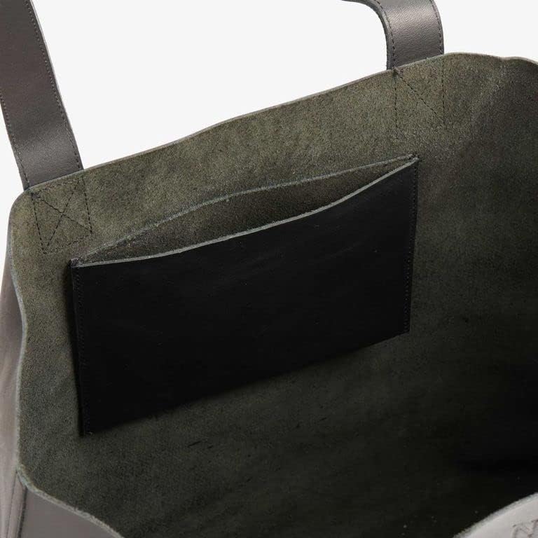 Nisolo Genuine Suede Lori Tote Bag with Inside Pocket Black