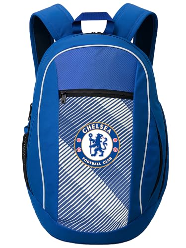 Icon Sports Chelsea Football Club Backpack, Officially Licensed Chelsea FC Team Club Logo Adult Football Fan Backpack.