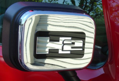 Hummer H2 Side Mirror Enhancers, Mirror & Black