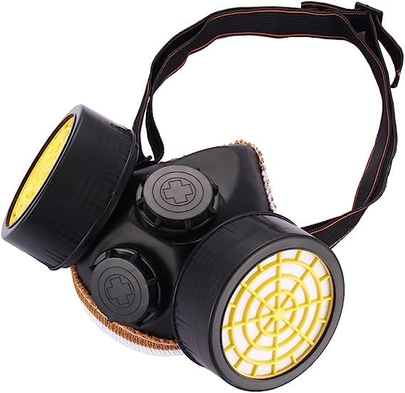 ISTARA Antidust Spray Chemical Gas Dual Cartridge Respirator Paint Filter Reusable Mask with