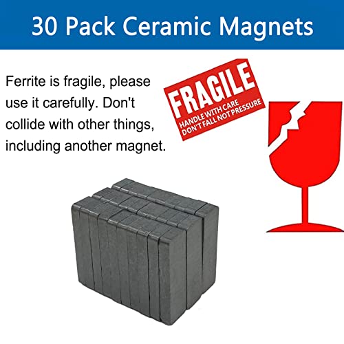 Aimants rectangulaires céramique qualité 8 pour stopper les chutes d'objets - 7