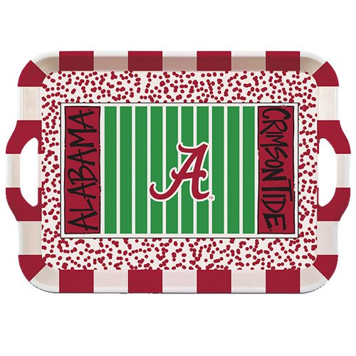 Collegiate Melamine Handled Serving Tray (Alabama Crimson Tide)