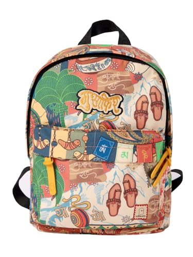 Image of The Souled Store Musafir Backpack | 19.47L Rugged Cotton Canvas Laptop Bag | 15.5 Inch Tech Sleeve & Luggage Strap | Premium Travel & College Rucksack for Men & Women