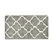 Uphome Moroccan Bathroom Rug, Geometric Series Microfiber Washable Non-Slip Soft Absorbent Decorative Bath Mats Runner Floor Mat Carpet (35" L x 24" W, Grey)