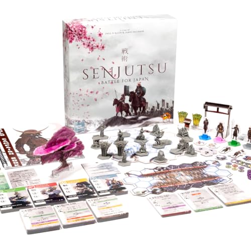 Image of Senjutsu: Battle for Japan - Samurai Dueling Game with Miniatures and Deck Crafting, Strategy Game for Kids and Adults, Ages 14+, 1-4 Players, 15-20 Min Playtime, Made by Lucky Duck Games