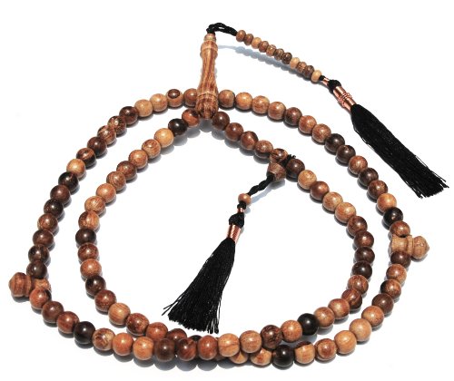 8mm Oud Aloeswood Tasbih Prayer Beads - Dhikr Prayer Beads with Natural Oud Scent