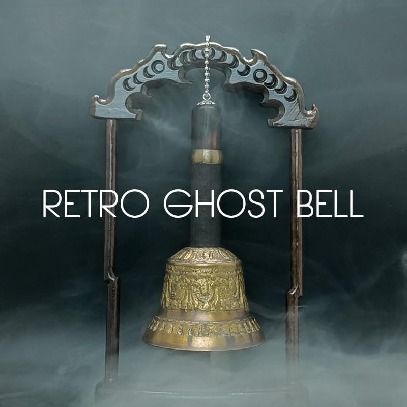 ZQION Retro Ghost Bell (Remote Control) Magic Tricks Spirit Bell Prediction Witches Wand Magic Close Up Illusions Gimmicks Mentalism Props Prediction Mind Reading