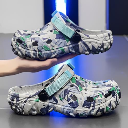 Image of CERYTHRINA Mens Womens Garden Clogs Summer Sandals Lightweight Non Slip Walking Sport Shoes Unisex Adults Clog for Pool Beach Yard Kitchen Shower