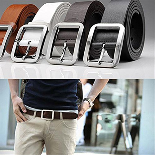 Floralby Faux Leather Men's Belts Adjustable Waist Belt Casual Business Belt2