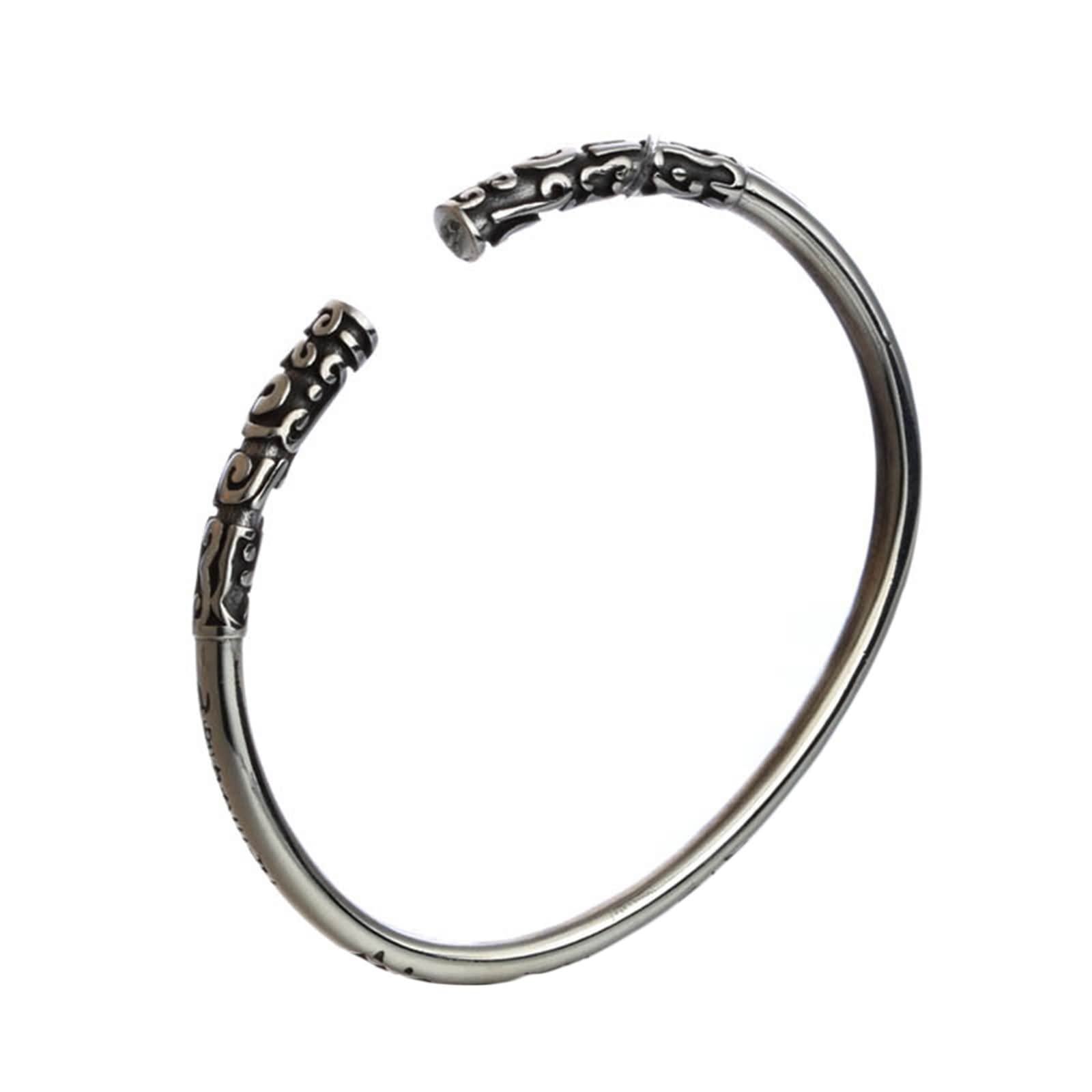 ANAZOZPulsera Hombre Acero Inoxidable Negro,Pulsera Negro Hombre Simple