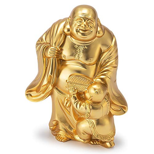 仏壇屋 滝田商店 仏像 開運招福七福神・布袋 (高さ8.5cm×巾6cm)【牧田秀雲作】◆商売繁盛・無病息災・福徳・福運・厄除け【滝田商店発行 証明書付】
