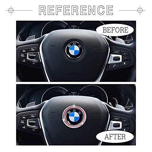 1797 Steering Wheel Emblem Cover For Bmw Accessories 3 5 7 Series X5 X3 X1 X6 X4 M2 M3 M4 I3 I8 Z4 Z8 Bling Car Logo Sticker Decals For Women Crystal Pink Pack Of 3 #TOP1