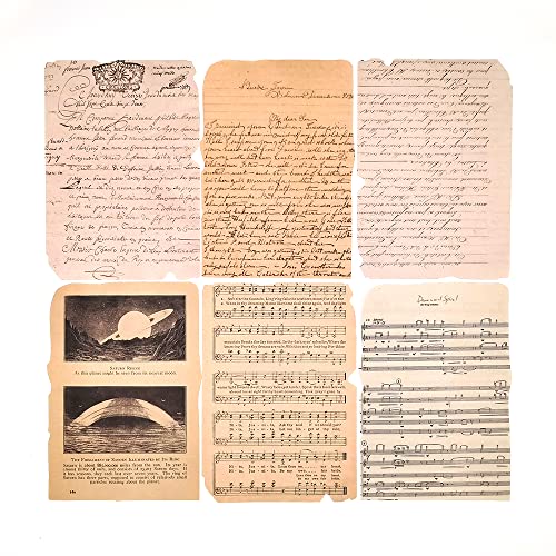 75 Stück Vintage Scrapbook Paper Mixed Ephemera Pack für Scrapbook Card Making Snail Mail (Style1) Cover