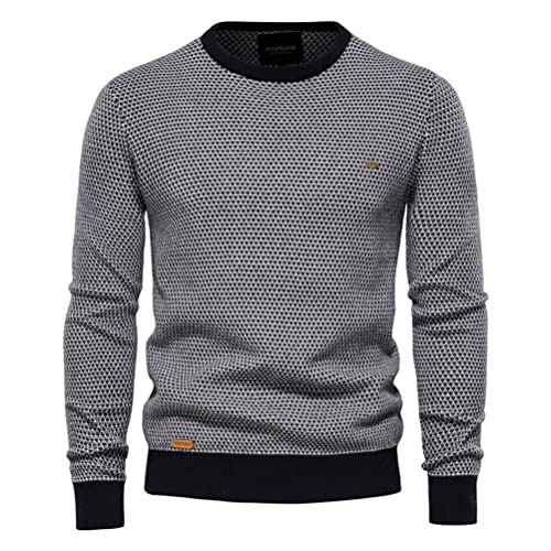 Mens Sweater Men's Crew Neck Pullover Sweater Slim Fit Jumpers Designer Long Sleeve Sweaters