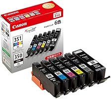 Canon 純正 インク カートリッジ BCI-351XL(BK/C/M/Y/GY)+BCI-350XL 6色マルチパック 大容量タイプ BCI-351XL+350XL/6MP