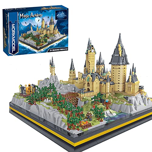 Mysta Burg Architektur Bausteine, 7580 Teile Groß Modular Schloss Kleine Partikel Klemmbausteine, Exklusives…