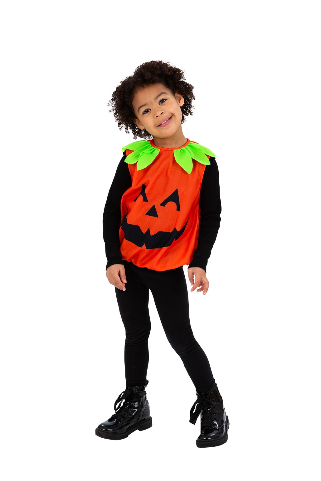 Smiffys Pumpkin Costume Tabard, Toddler, Halloween Child Fancy Dress, Pumpkin Dress Up Costumes, Age 1-2