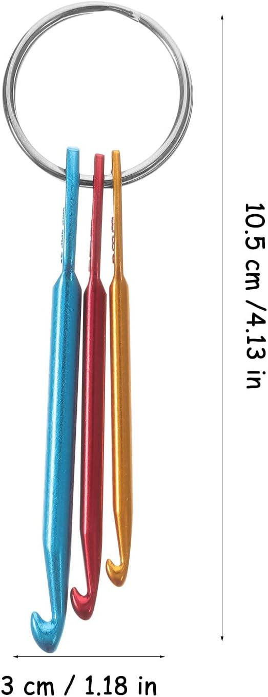 EXCEART 20 Pcs Aluminum Crochet Hooks Kit - Knitting, Crochet, Afghan, Sweaters, Braid Tool - As Shown, 10.5X3cm