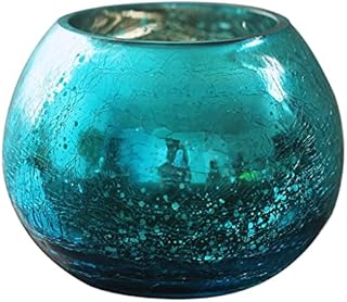 Candlestick Dinning Table Candle Holder Ornaments Romantic Candlelight Dinner Props Simple Blue Cup for Centerpiece,Wedding, Party and Home Decor