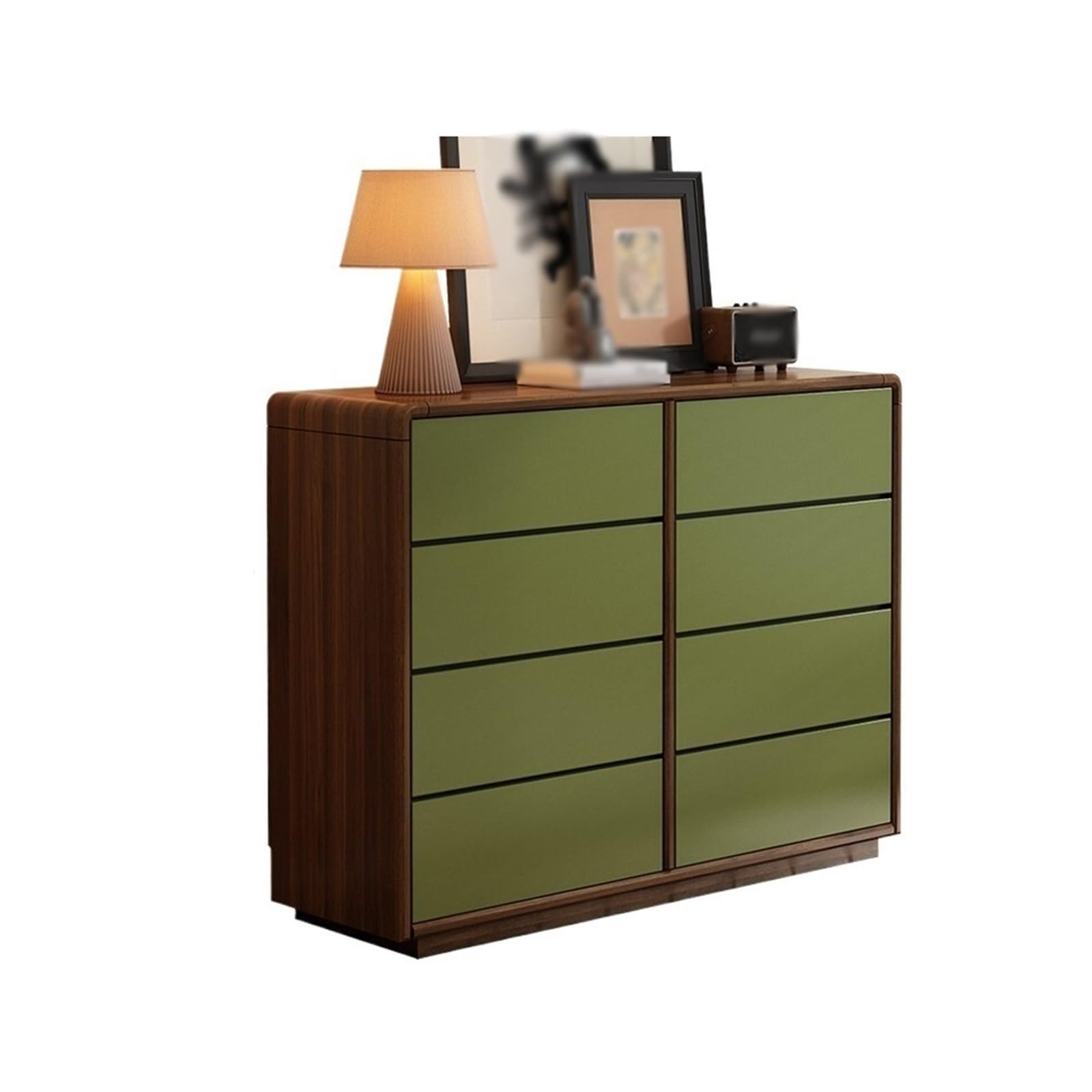 Dh2yjnbf3 Bedroom Retro Wooden Drawer Cabinet 8-Drawer Dressers Bedroom Storage For Closet, Hallway Storage Organizer(Large)