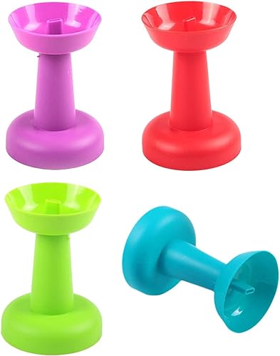 Miniatura 6 de Soportes para paletas para niños, 4 soportes anticongelantes para hielo, soporte para paletas sin goteo con pajilla, soporte reutilizable para