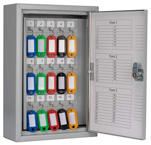 Winbest Steel 50 Position Key Safe Wall Mount Cabinet Storage Key Lock Safe Box