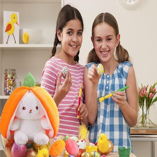 Kuscheltier Hase 18cm Erdbeer Design - süßes Plüschtier für Kinder
