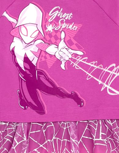 Marvel Spider-Man Spider-Gwen Ghost Spider Girls French Terry Dress Toddler to Big Kid3