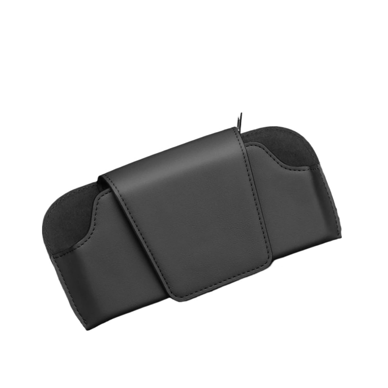 Brillenhalter FüR Auto Magnetische Auto Sonnenbrille Halter Fall Universal Auto Sonnenblende Gläser Box Clip Sonnenbrille Halter Verschluss Brillen Lagerung(Black)