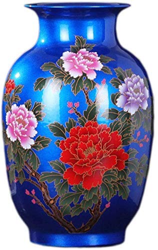 Vase en porcelaine artisanale au glaçage cristal unique pour intérieur raffiné