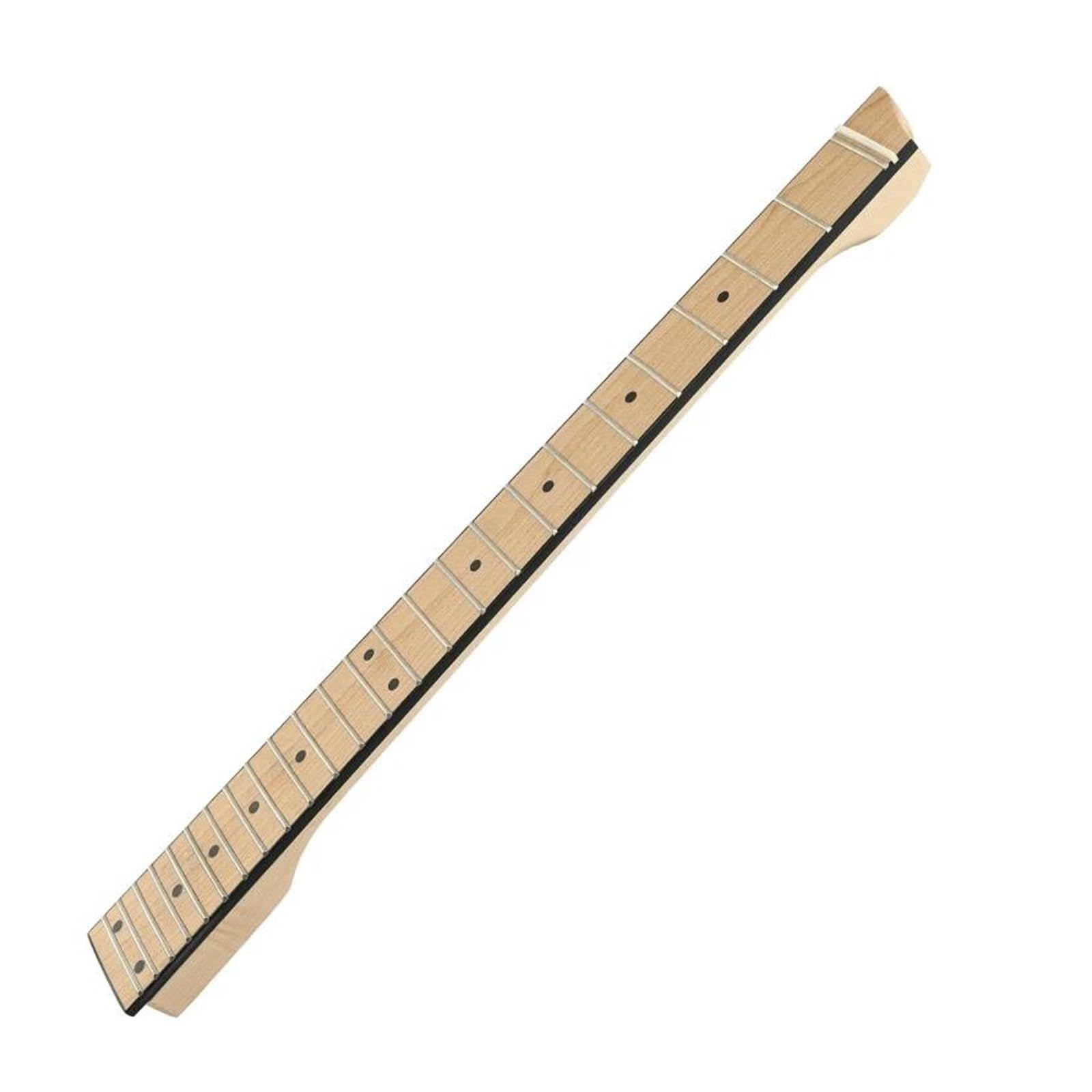 gitary gryf DIY części Bezgłowa Gitara Elektryczna Bass Neck 25 Fret Drewno Klonowe Przenośna, Gładka, Naturalna Muzyczna Wkładka Z Kropkami