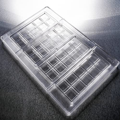 Polycarbonate Chocolate Bar Mold - Luxury Design - 43Ml 10 Piece For Chocolate, Candy, Baking, Bars Ppl1 #TOP1