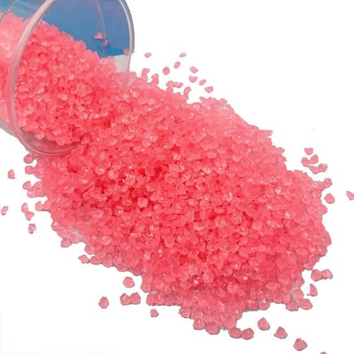 Taicols 4000 Pietre Luminose Da Giardino Fluorescenti Per Vasi Decorazioni Balcone, Aquascape e Esterno, Sassolini Decorativi Luminosi per Percorsi e Aiuole (rosa)