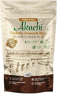 Akachi Diabetic Basmati Rice, Clinically Certified Low GI Rice | 100% GMO Free | To Manage Blood Sugar Level, for Diet & D Price In India