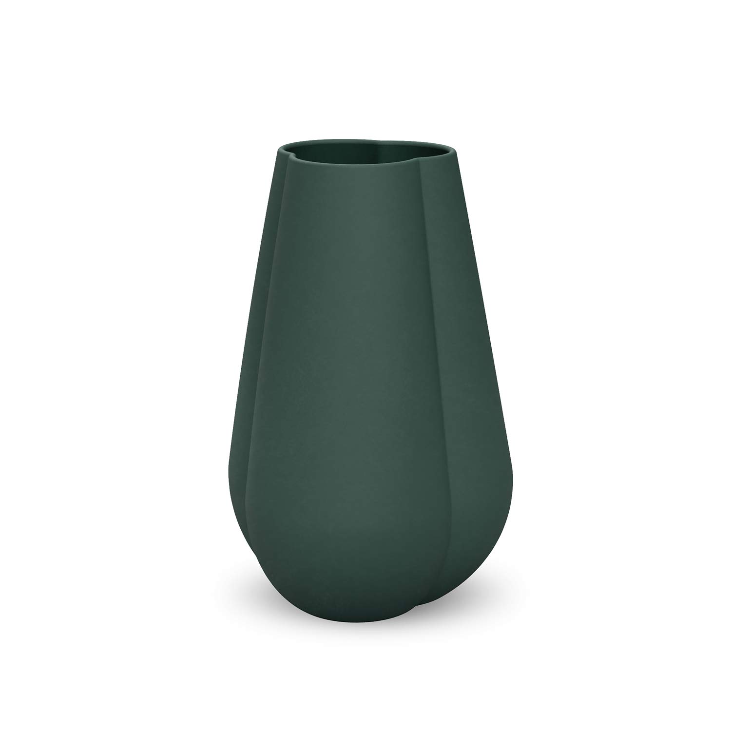 Cooee Design Clover 25cm Dark Green Ceramic Vase 17cm