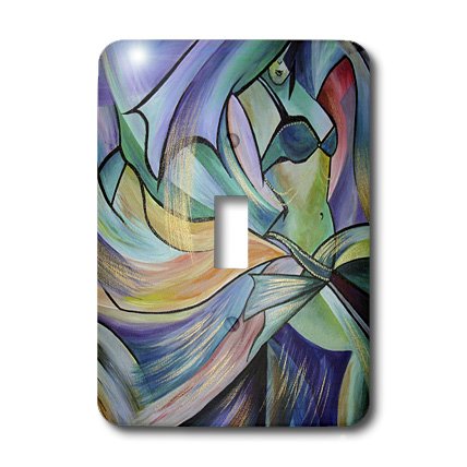 Danse orientale plaque de luxe pour interrupteur multicolore 3dRose - 3