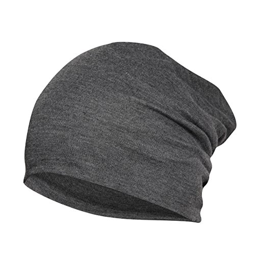Image of FabSeasons Cotton Blend Slouchy Beanie and Skull Cap for Summer, Winter, Autumn & Spring Season, Can be Used as a Helmet Cap Too