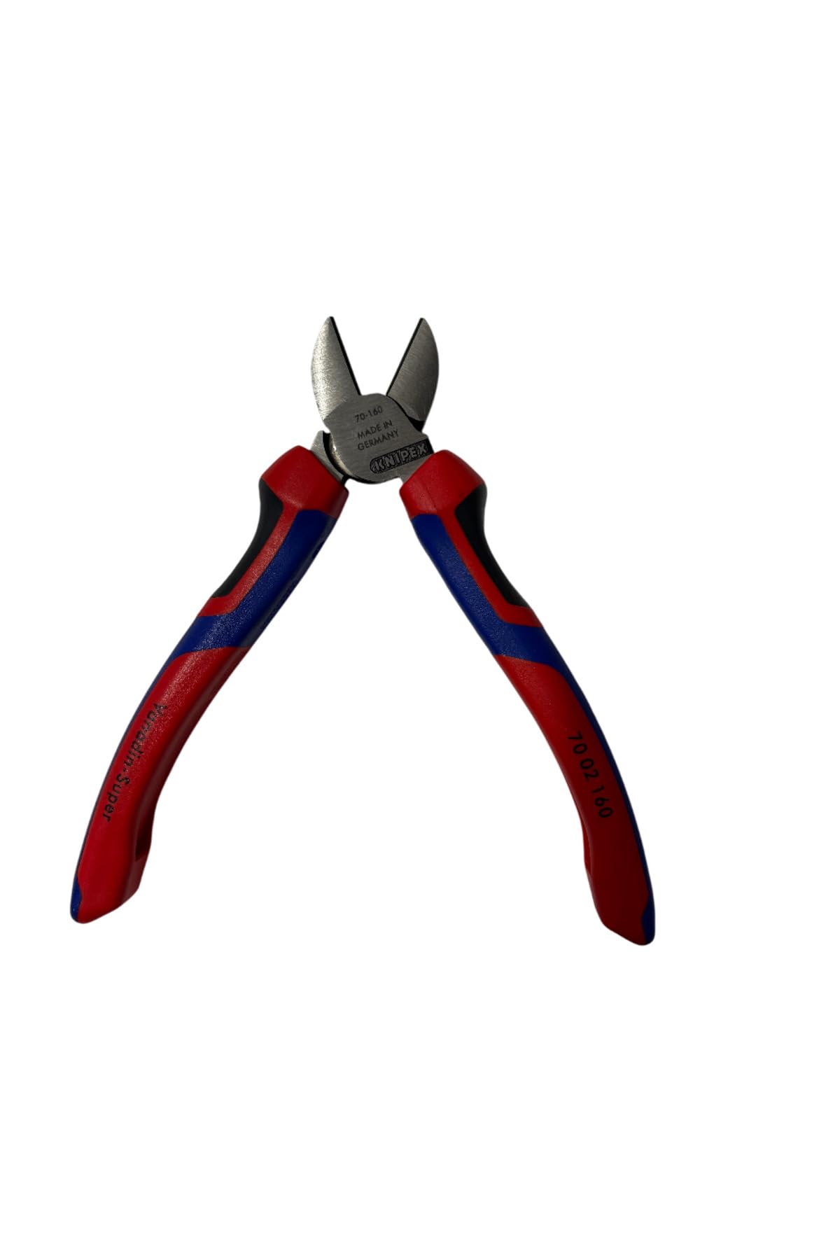 Knipex | 70 02 160 | Fraise diagonale | Poignée multi-composants | Noir atramentisé - 160 mm
