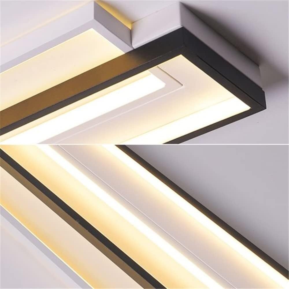 Kinkiety Prostokątny Drążek LED Kinkiet Zestaw Minimalistyczny Akrylowy Atmosfera na stolik nocny Trzeci bieg ściemniana lampa ścienna dekoracja wnętrz - czarny trzeci przełącznik ściemniany - 24